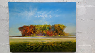 Original art for sale at UGallery.com | Always October by George Peebles | $3,575 | oil painting | 30' h x 40' w | photo 3