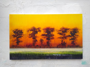 Original art for sale at UGallery.com | As Night Falls by George Peebles | $2,800 | oil painting | 30' h x 48' w | photo 3