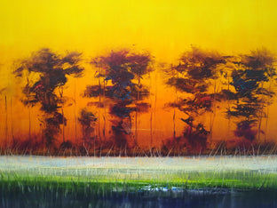 Original art for sale at UGallery.com | As Night Falls by George Peebles | $2,800 | oil painting | 30' h x 48' w | photo 4