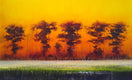 Original art for sale at UGallery.com | As Night Falls by George Peebles | $2,800 | oil painting | 30' h x 48' w | thumbnail 1