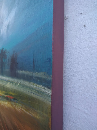 As the Sun Sets by George Peebles |  Side View of Artwork 