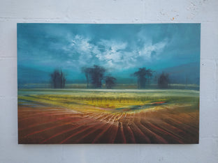 Original art for sale at UGallery.com | As the Sun Sets by George Peebles | $1,650 | oil painting | 24' h x 36' w | photo 3