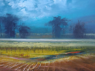 Original art for sale at UGallery.com | As the Sun Sets by George Peebles | $1,650 | oil painting | 24' h x 36' w | photo 4