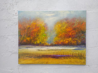 Original art for sale at UGallery.com | Autumns Presence by George Peebles | $1,025 | oil painting | 24' h x 30' w | photo 2