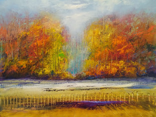 Original art for sale at UGallery.com | Autumns Presence by George Peebles | $1,025 | oil painting | 24' h x 30' w | photo 1