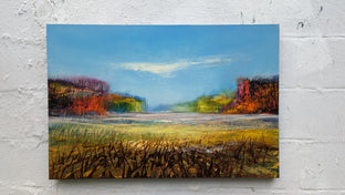 Original art for sale at UGallery.com | Autumn Closing In by George Peebles | $1,300 | oil painting | 24' h x 36' w | photo 3