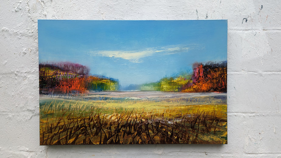 Autumn Closing In by George Peebles |  Context View of Artwork 