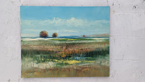 Original art for sale at UGallery.com | Autumn Equinox by George Peebles | $1,075 | oil painting | 24' h x 30' w | thumbnail 3