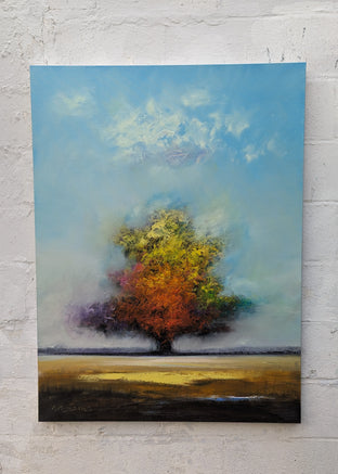 Original art for sale at UGallery.com | Autumn Foliage by George Peebles | $2,200 | oil painting | 48' h x 36' w | photo 3