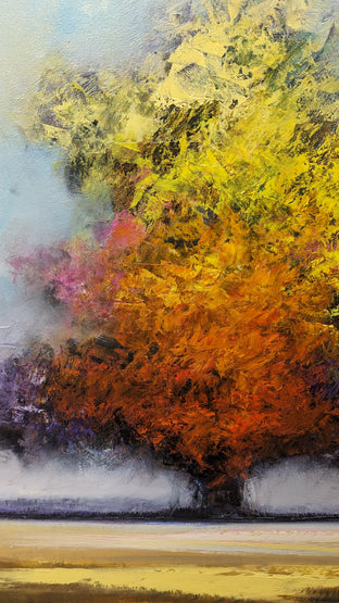 Original art for sale at UGallery.com | Autumn Foliage by George Peebles | $2,200 | oil painting | 48' h x 36' w | photo 4