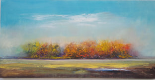 Original art for sale at UGallery.com | Autumn Woodland by George Peebles | $4,600 | oil painting | 30' h x 60' w | photo 1