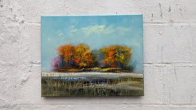 Original art for sale at UGallery.com | Care Free Day by George Peebles | $500 | oil painting | 16' h x 20' w | thumbnail 4