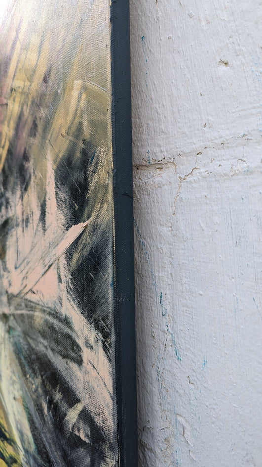 Connected by George Peebles |  Side View of Artwork 