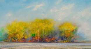 Original art for sale at UGallery.com | Days of November by George Peebles | $7,200 | oil painting | 48' h x 60' w | photo 4