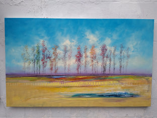 Original art for sale at UGallery.com | Dressed up for August by George Peebles | $6,600 | oil painting | 36' h x 60' w | photo 3