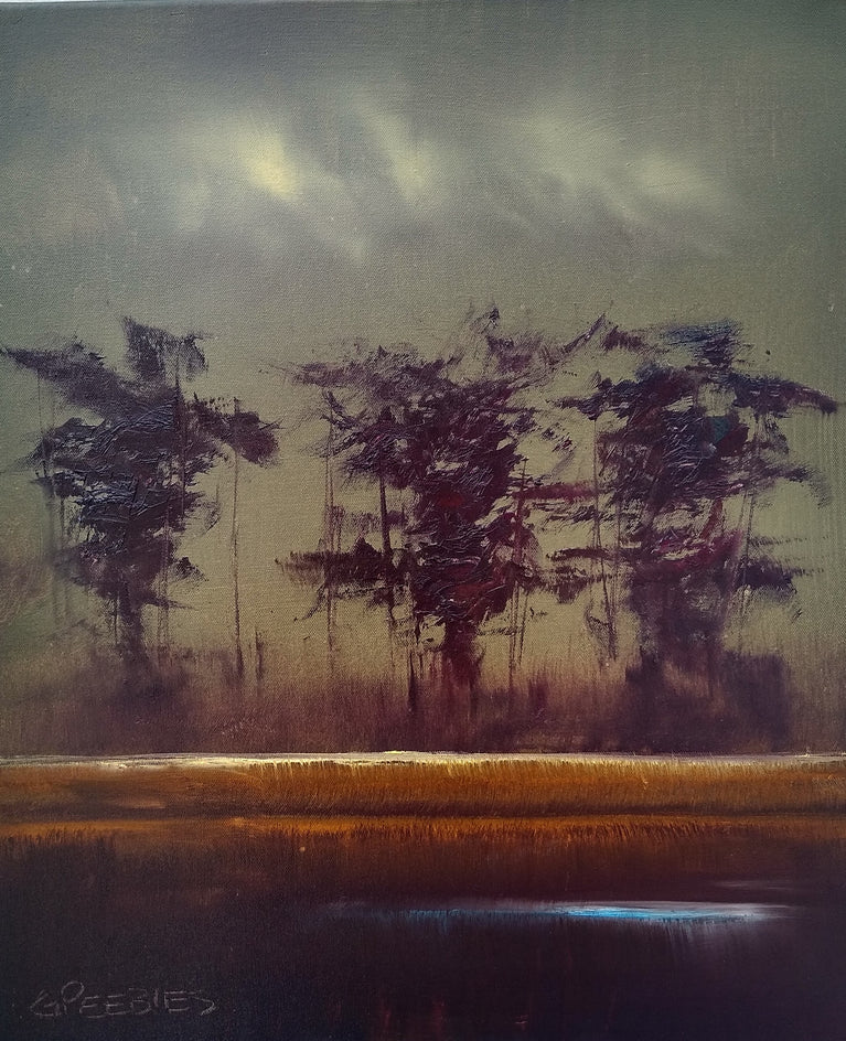 Evening Descent by George Peebles |  Closeup View of Artwork 