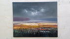 Original art for sale at UGallery.com | Evening Rain by George Peebles | $1,375 | oil painting | 24' h x 30' w | thumbnail 3