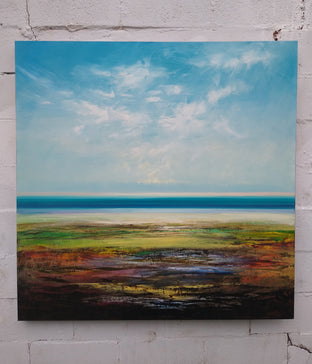 Original art for sale at UGallery.com | Morning Tide by George Peebles | $5,400 | oil painting | 48' h x 48' w | photo 3