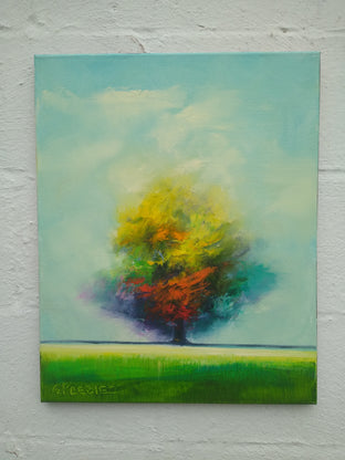 Original art for sale at UGallery.com | September's End by George Peebles | $400 | oil painting | 20' h x 16' w | photo 3