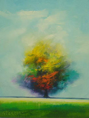 Original art for sale at UGallery.com | September's End by George Peebles | $400 | oil painting | 20' h x 16' w | photo 1