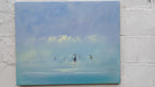 Original art for sale at UGallery.com | The Morning Swim by George Peebles | $1,275 | oil painting | 24' h x 30' w | thumbnail 3