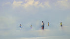 Original art for sale at UGallery.com | The Morning Swim by George Peebles | $1,275 | oil painting | 24' h x 30' w | thumbnail 4