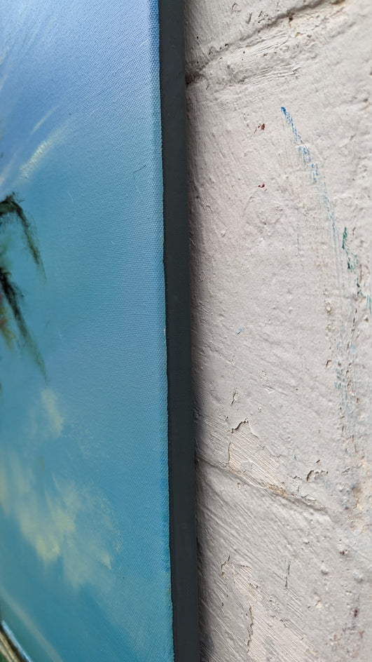 The Palm by George Peebles |  Side View of Artwork 