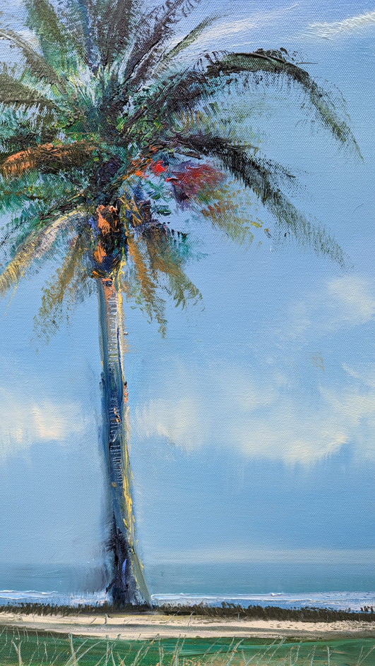 The Palm by George Peebles |  Closeup View of Artwork 