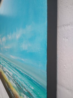 Original art for sale at UGallery.com | The Shoreline by George Peebles | $8,400 | oil painting | 36' h x 72' w | photo 2