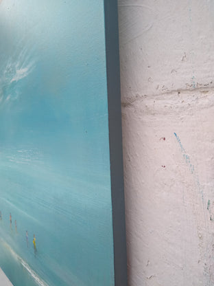 Original art for sale at UGallery.com | The Swim by George Peebles | $1,050 | oil painting | 24' h x 24' w | photo 2