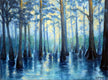 Original art for sale at UGallery.com | Ghost River Sentinels by Elizabeth Garat | $1,275 | oil painting | 20' h x 26' w | thumbnail 1