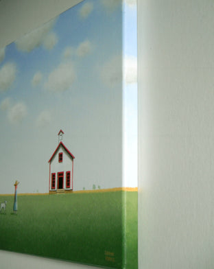Original art for sale at UGallery.com | Followed Her to School One Day by Sharon France | $930 | acrylic painting | 12' h x 16' w | photo 3