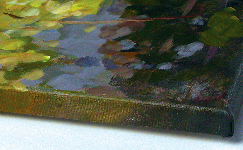 Morning Along the River by Melissa Gannon |  Side View of Artwork 