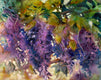 Original art for sale at UGallery.com | Mysteries of Purple & Green by Melissa Gannon | $600 | watercolor painting | 16' h x 20' w | thumbnail 1