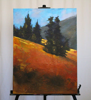Original art for sale at UGallery.com | Golden Hillside by Nancy Merkle | $750 | acrylic painting | 24' h x 18' w | photo 3