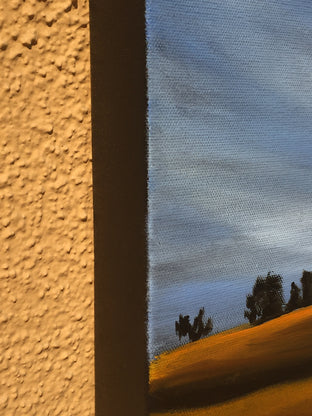 Original art for sale at UGallery.com | Golden Hills VIII by Mandy Main | $850 | oil painting | 12' h x 36' w | photo 2