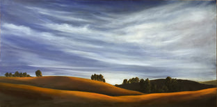 Original art for sale at UGallery.com | Golden Hills XI by Mandy Main | $2,025 | oil painting | 24' h x 48' w | photo 1