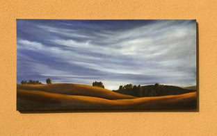 Original art for sale at UGallery.com | Golden Hills XI by Mandy Main | $2,025 | oil painting | 24' h x 48' w | photo 3