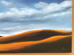 Original art for sale at UGallery.com | Golden Hills XV by Mandy Main | $1,200 | oil painting | 24' h x 48' w | photo 4