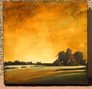 Original art for sale at UGallery.com | Golden Light II by Mandy Main | $425 | oil painting | 12' h x 12' w | photo 3