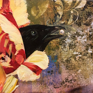 Original art for sale at UGallery.com | Golden Moment by Darlene McElroy | $325 | mixed media artwork | 8' h x 8' w | photo 4
