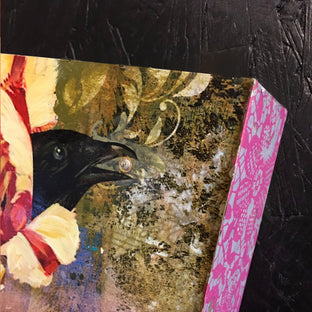 Original art for sale at UGallery.com | Golden Moment by Darlene McElroy | $325 | mixed media artwork | 8' h x 8' w | photo 2