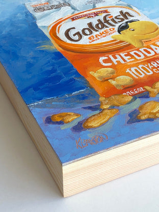 Original art for sale at UGallery.com | Want a Goldfish? by Karen Barton | $550 | oil painting | 14' h x 11' w | photo 2