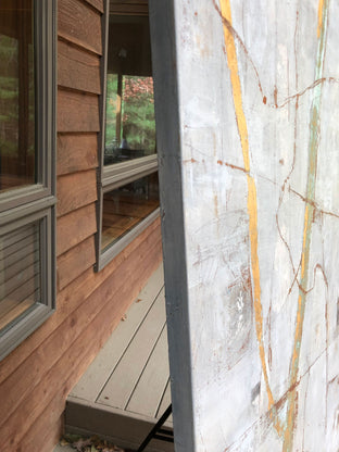 The Light Within: Gold Vein by Maya Malioutina |  Side View of Artwork 