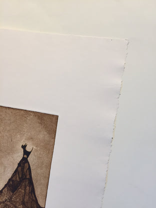 Original art for sale at UGallery.com | Lone Dog by Doug Lawler | $325 | printmaking | 10' h x 8' w | photo 4