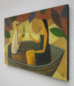 Good Afternoon by Glenn Quist |  Side View of Artwork 