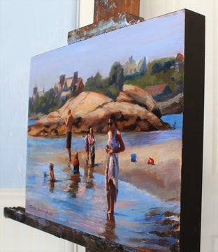 Gooseberry Beach of Newport by Jonelle Summerfield |  Side View of Artwork 