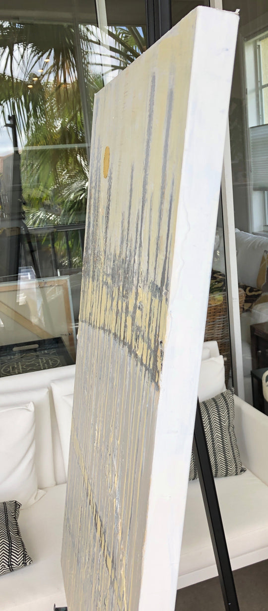 Grain Moon by Pat Forbes |  Side View of Artwork 