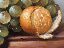 Original art for sale at UGallery.com | Mandarin and Grape by Nikolay Rizhankov | $575 | oil painting | 10' h x 10' w | thumbnail 4