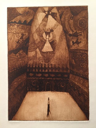 Original art for sale at UGallery.com | Great Hall by Doug Lawler | $325 | printmaking | 10' h x 8' w | photo 1